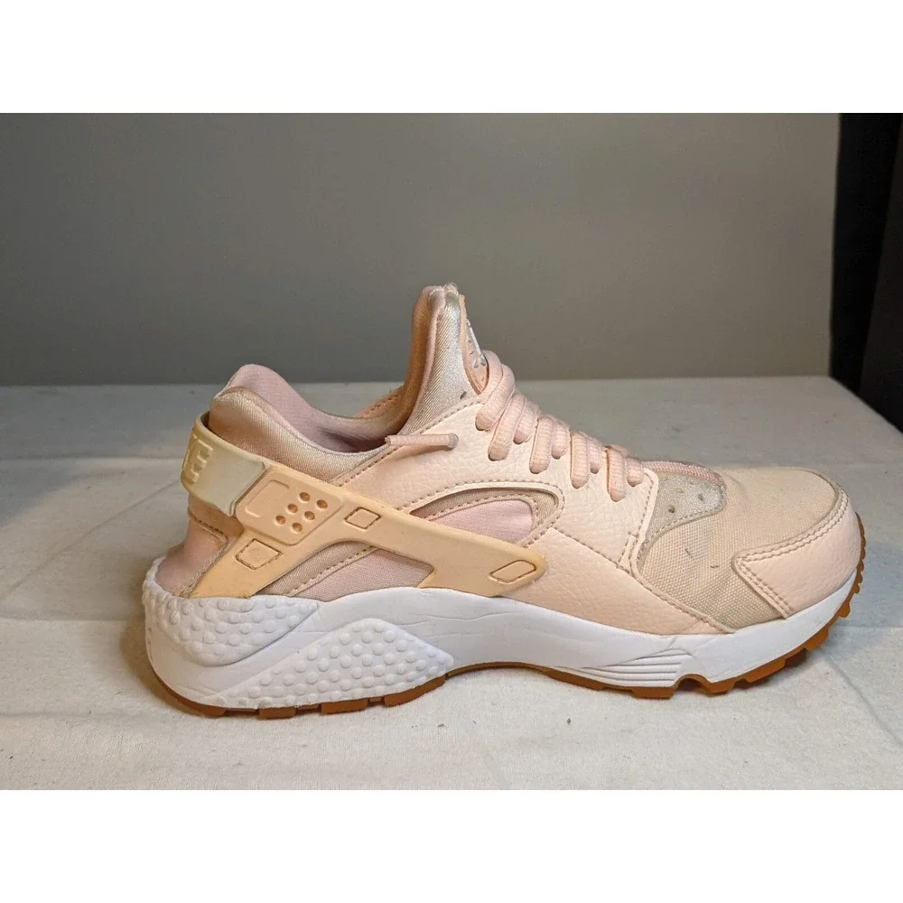 Nike Womens Air Huarache Run 634835-607 Sunset Tint Running Shoes Lace Up Sz 6 - Picture 7 of 9